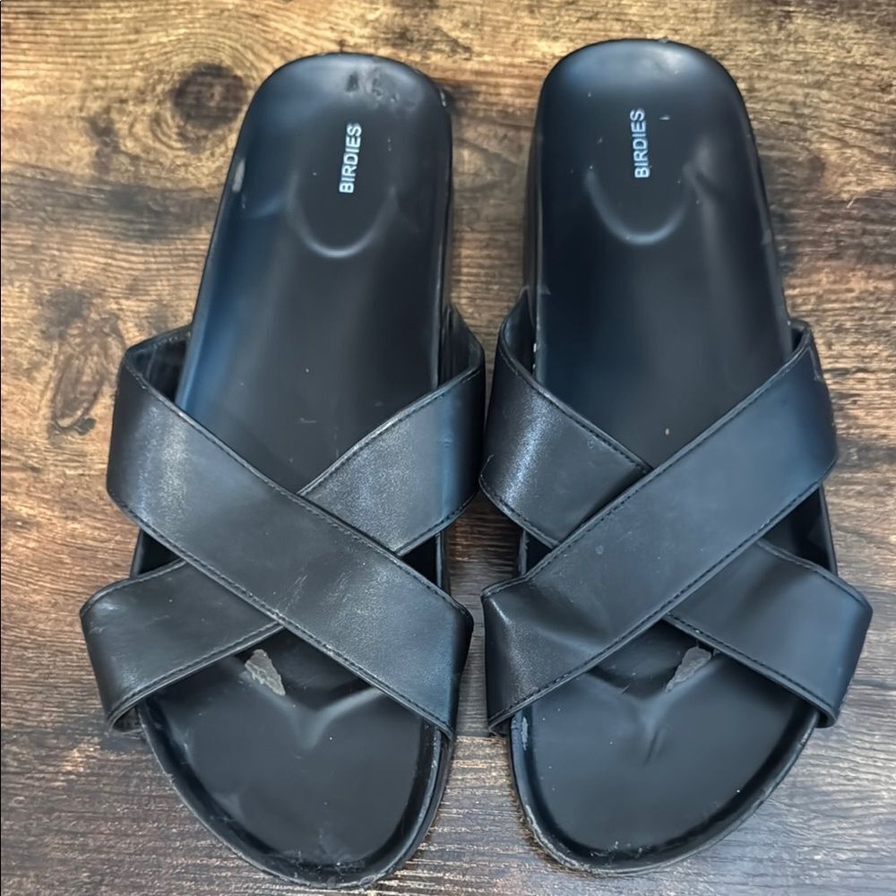 Birdies The Robin Black Sandals Size 9.5